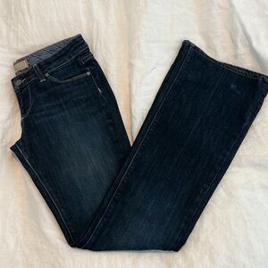 PAIGE Blue Boot Cut Jeans with Indigo Wash
